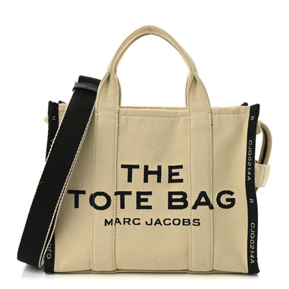 Marc Jacobs Jacquard Small The Traveler Tote Bag Warm Sand 1 of 12
