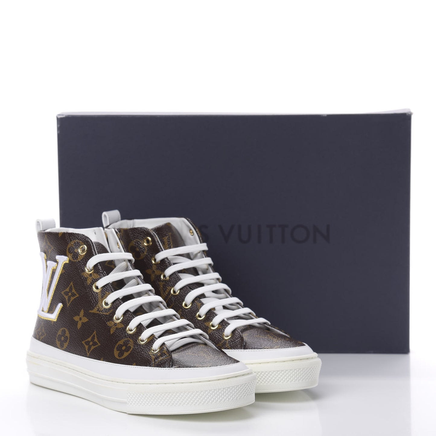 Patent Monogram Stellar Sneaker Boots 38