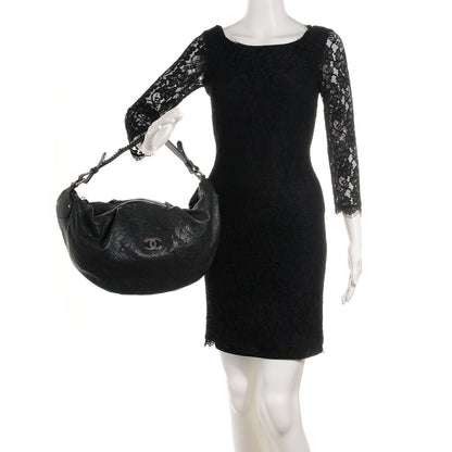 Chanel Caviar Large Outdoor Hobo Black 2 of 7