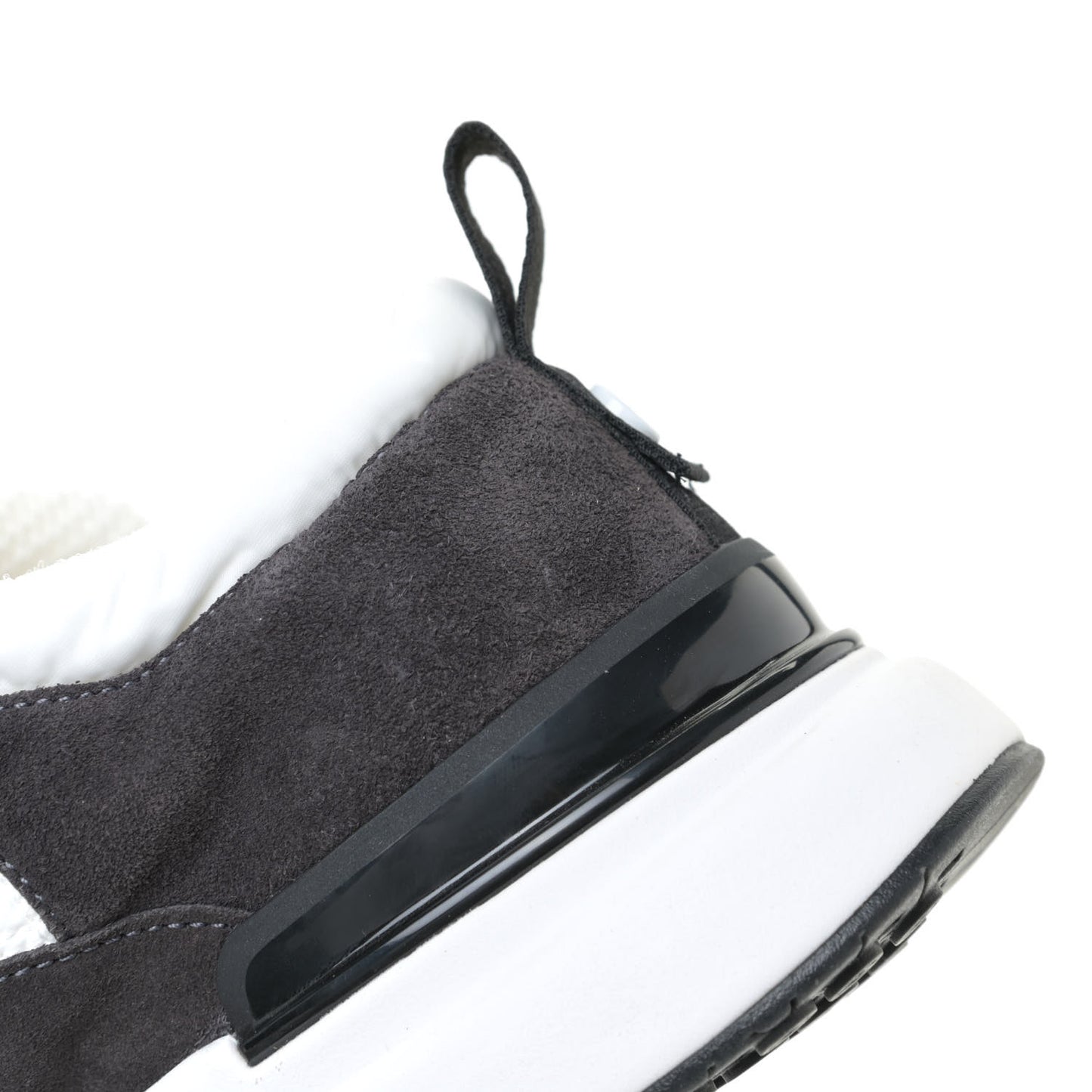 Nylon Calfskin Suede Womens CC Sneakers 39.5 White Black