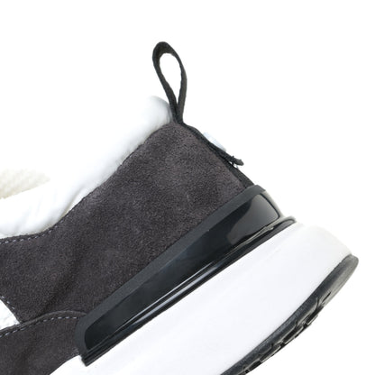 Chanel Nylon Calfskin Suede Womens CC Sneakers 39.5 White Black 12 of 12