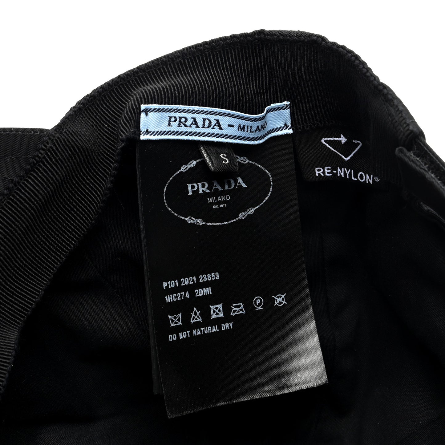 Re-Nylon Womens Baseball Cap S Black