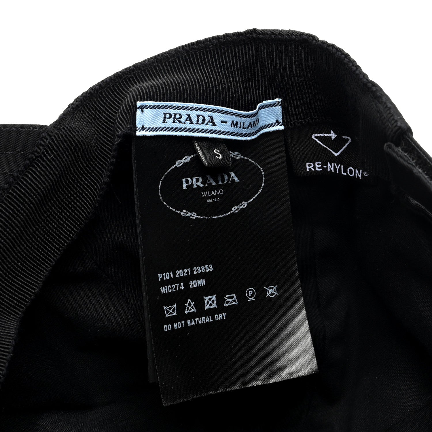 Prada Re-Nylon Womens Baseball Cap S Black 8 of 8