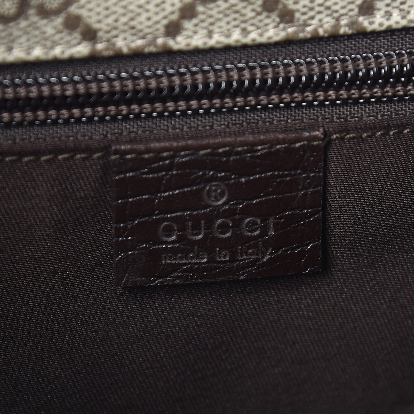 GG Plus Monogram Web Medium Flap Messenger Beige Dark Brown