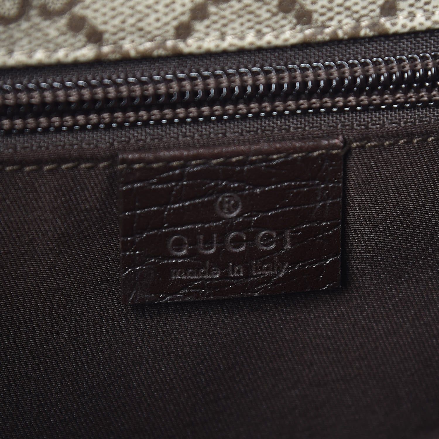 Gucci GG Plus Monogram Web Medium Flap Messenger Beige Dark Brown 8 of 9
