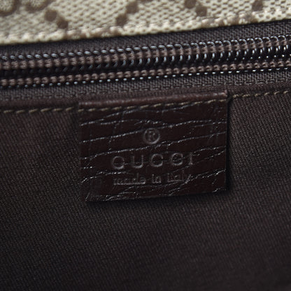 Gucci GG Plus Monogram Web Medium Flap Messenger Beige Dark Brown 8 of 9