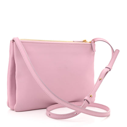 Celine Lambskin Large Trio Crossbody Bag Pink 2 of 9