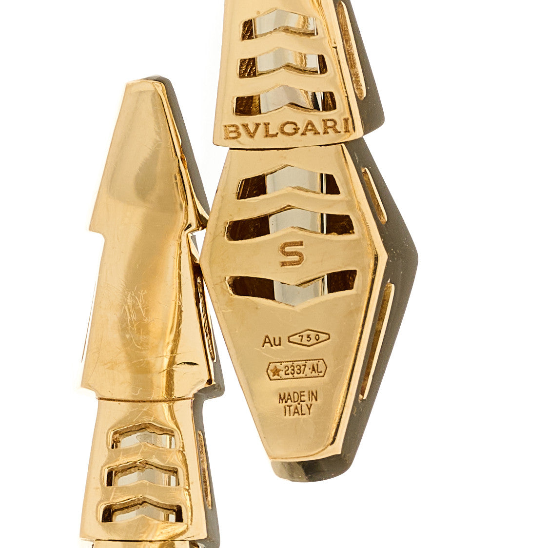 Bulgari 18K Yellow Gold Serpenti Viper Bracelet S 3 of 4