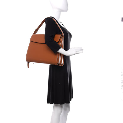 Balenciaga Shiny Box Calfskin Large Ghost Top Handle Bag Camel 2 of 10