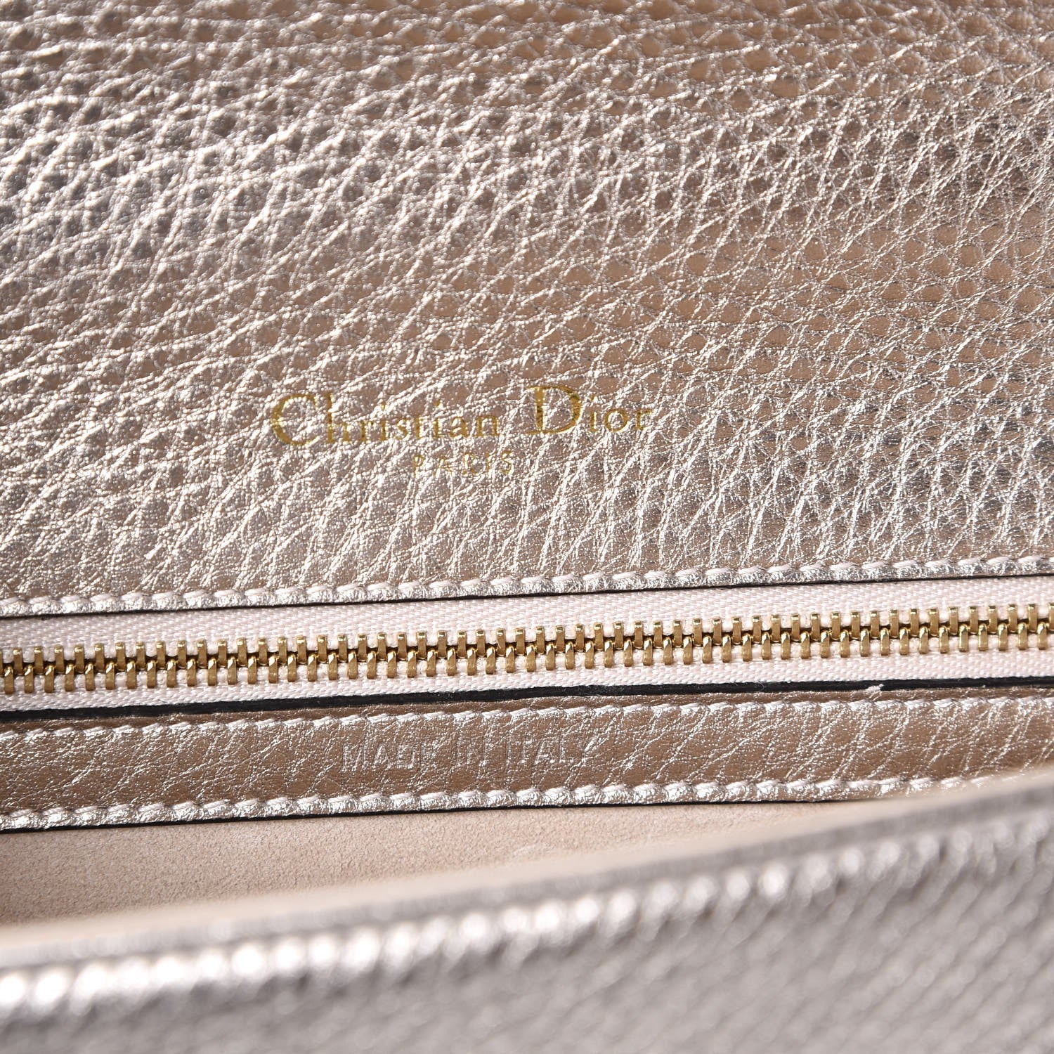 Christian Dior Metallic Grained Calfskin Small Diorama Flap Bag Copper 7 of 12