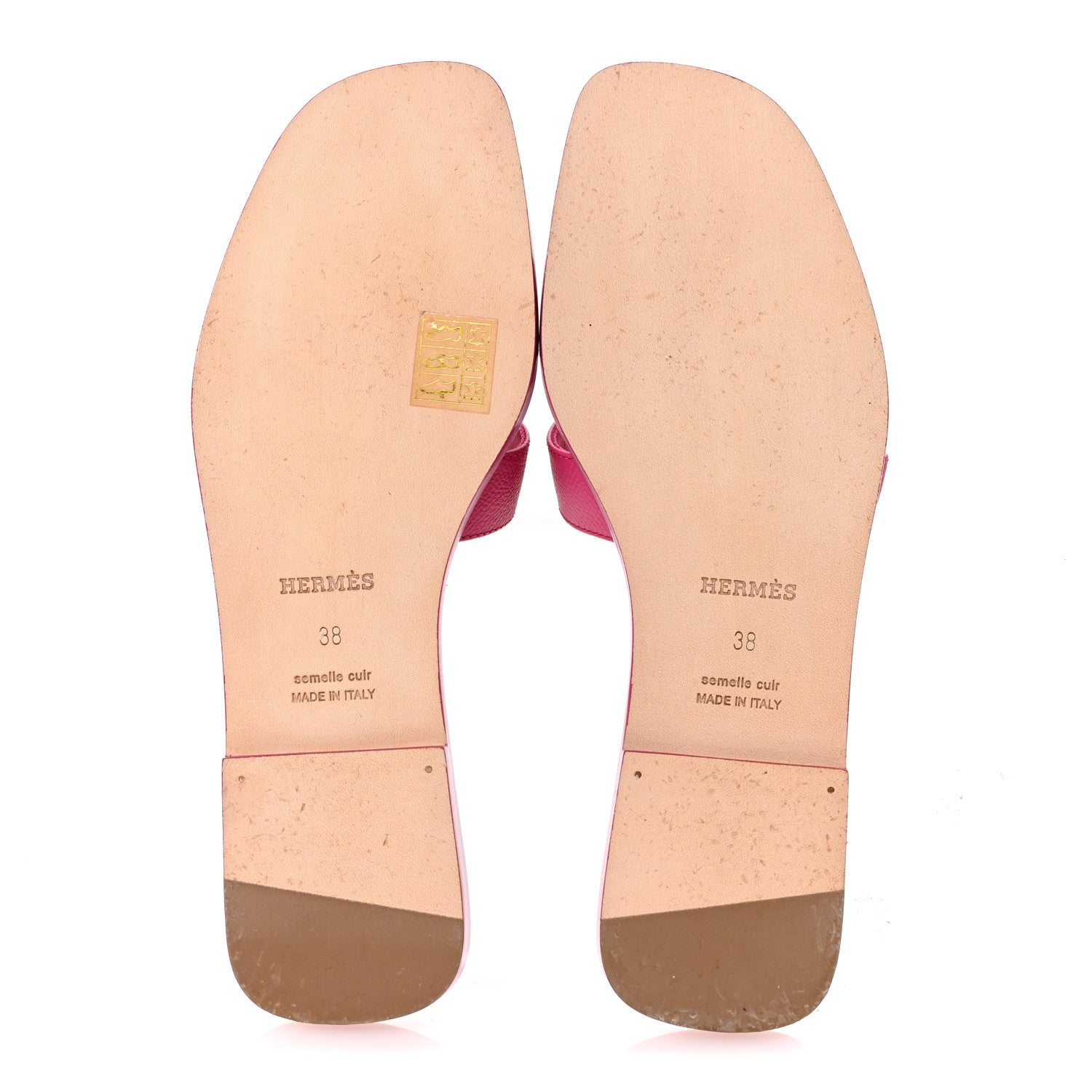 Hermes Epsom Oran Sandals 38 Rose Bougainvillea 6 of 10