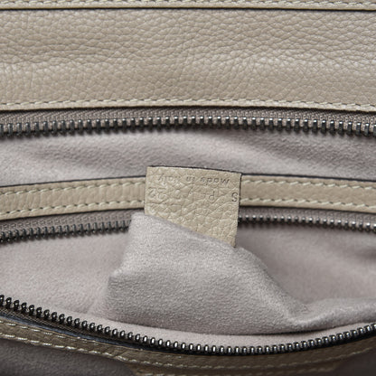 Celine Drummed Calfskin Mini Luggage Dune 7 of 17