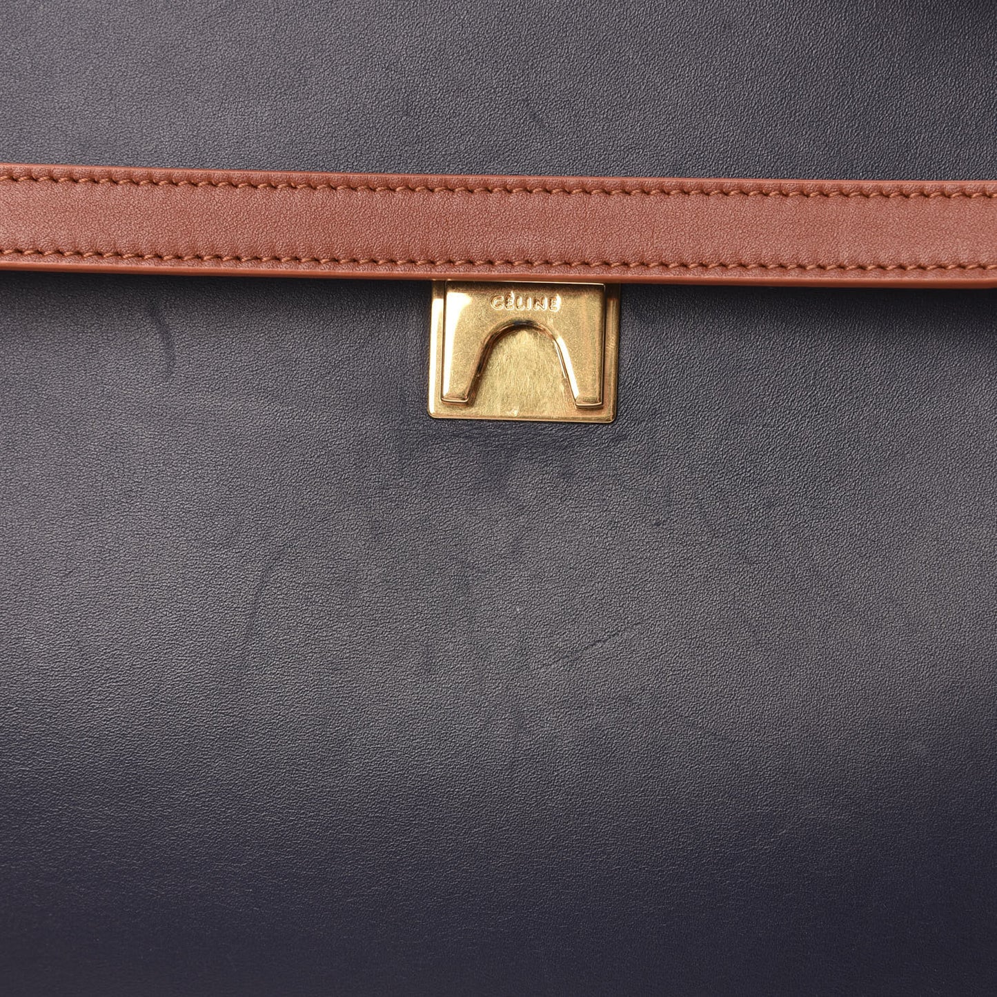 Smooth Calfskin Large Bi-Color Belt Bag Midnight