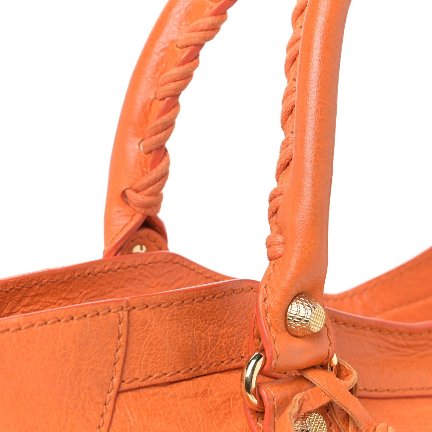 Agneau Giant 12 Gold Hardware City Tangerine