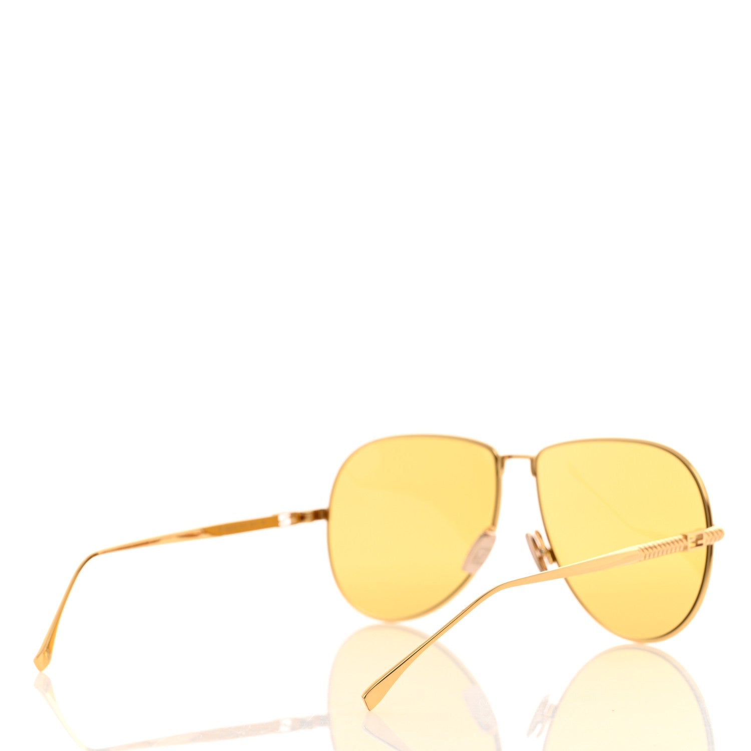 Fendi Metal Aviator Sunglasses FF 0437/S Gold 4 of 7