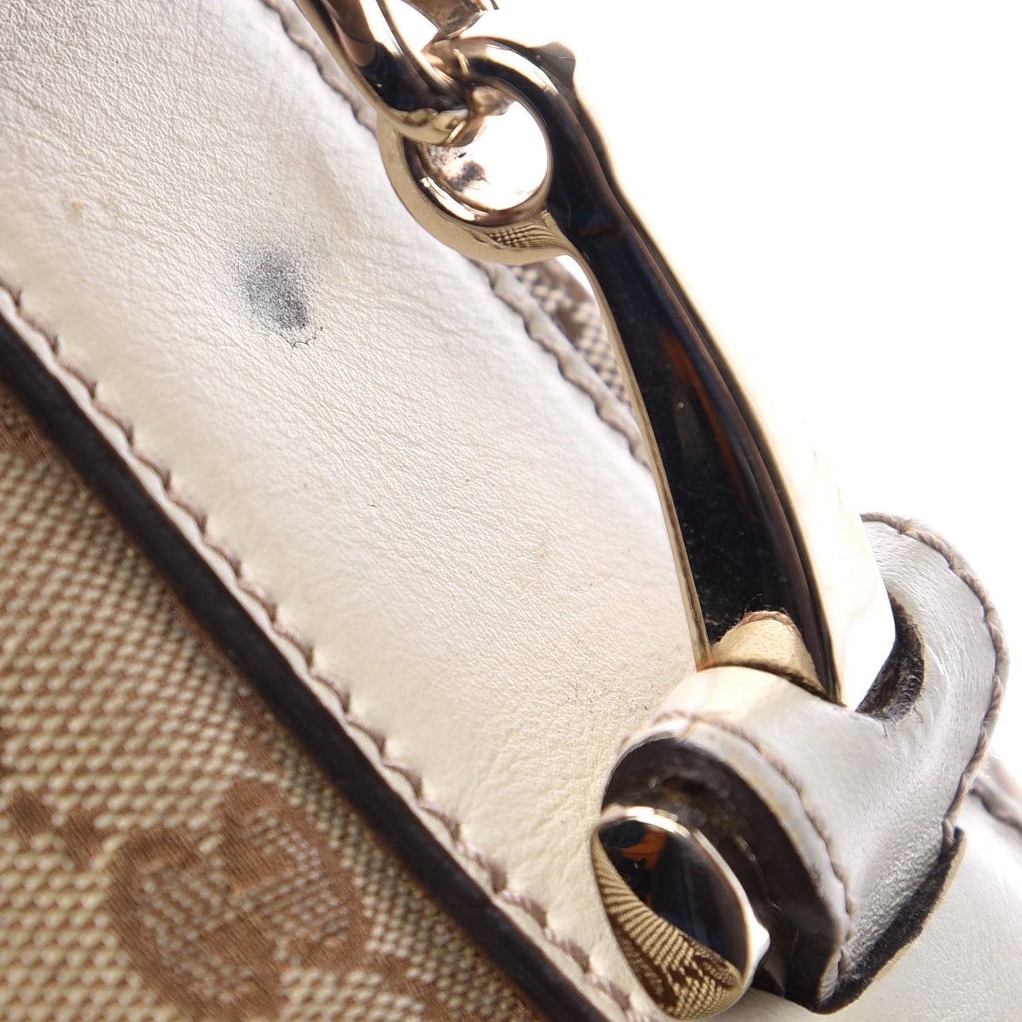 Monogram Small Pelham Shoulder Bag Off White