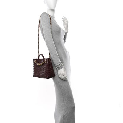 Bottega Veneta Nappa Intrecciato Small Andiamo With Chain Shoulder Bag Madder Brown 2 of 10