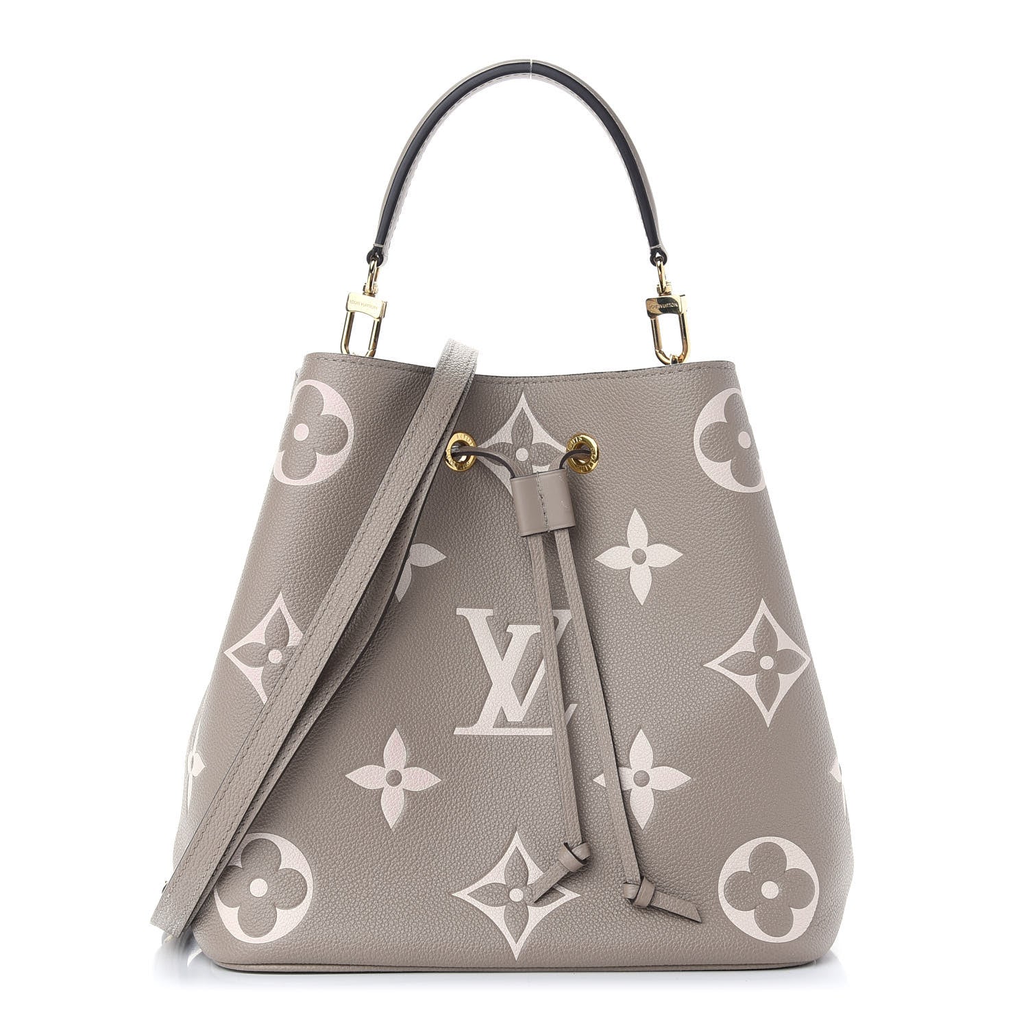 Louis Vuitton Empreinte Monogram Giant Neonoe MM Tourterelle Creme 3 of 11