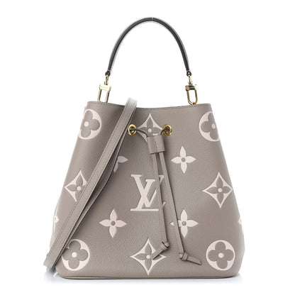 Louis Vuitton Empreinte Monogram Giant Neonoe MM Tourterelle Creme 3 of 11