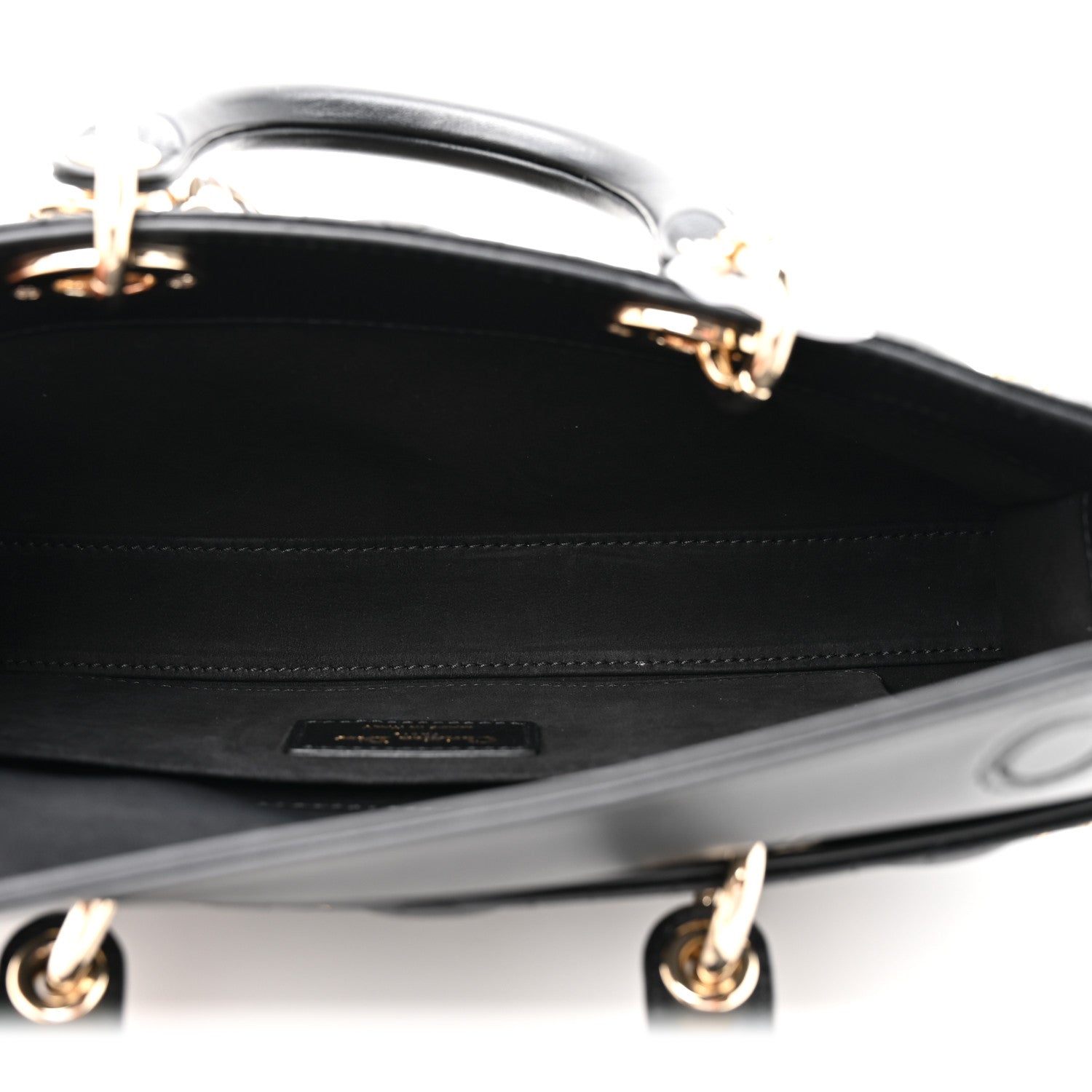 Christian Dior Lambskin Butterfly Cannage Lady D-Joy Black 5 of 10