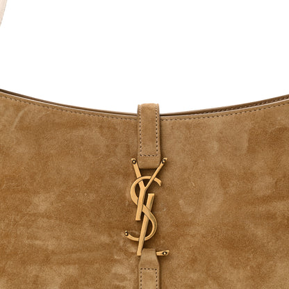 Saint Laurent Suede Calfskin Le 5 A 7 Hobo Beige 7 of 9