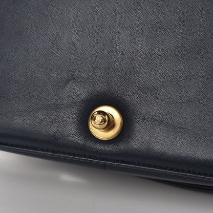 Chanel Lambskin Quilted Medium Boy Flap Dark Navy 12 of 14