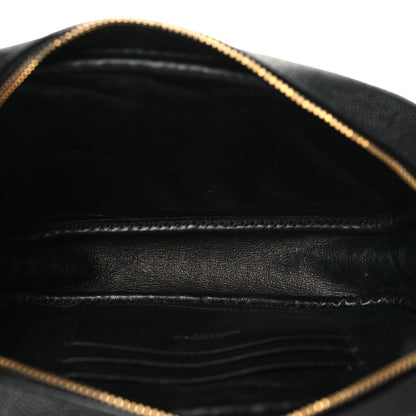 Saint Laurent Grain De Poudre Matelasse Monogram Mini Lou Camera Bag Black 5 of 9