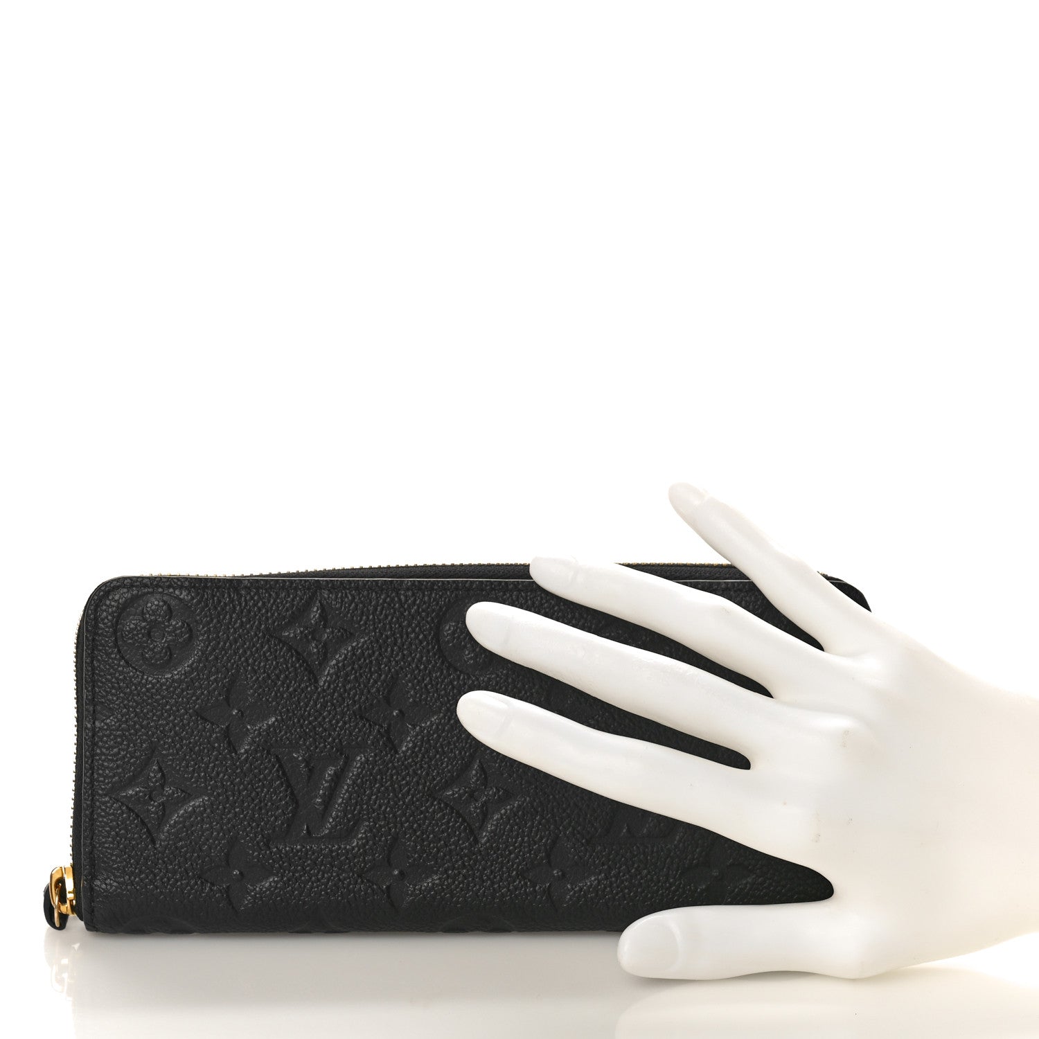 Louis Vuitton Empreinte Clemence Wallet Black 2 of 8
