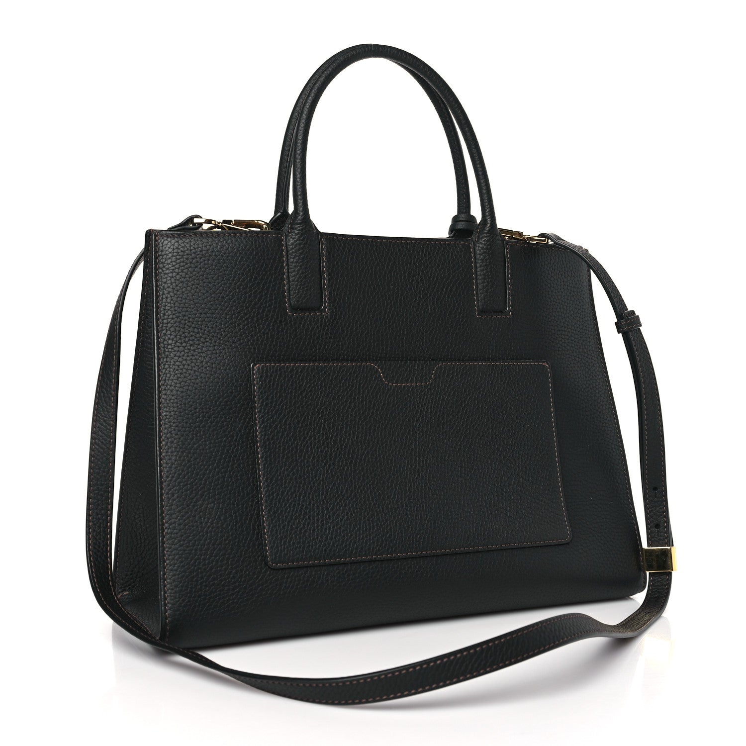 Burberry Grained Calfskin Small Frances Tote Black 3 of 8