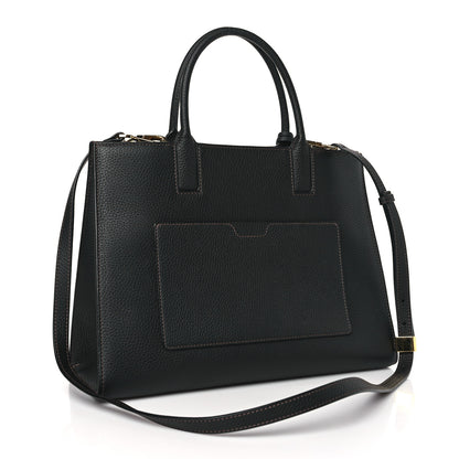 Burberry Grained Calfskin Small Frances Tote Black 3 of 8