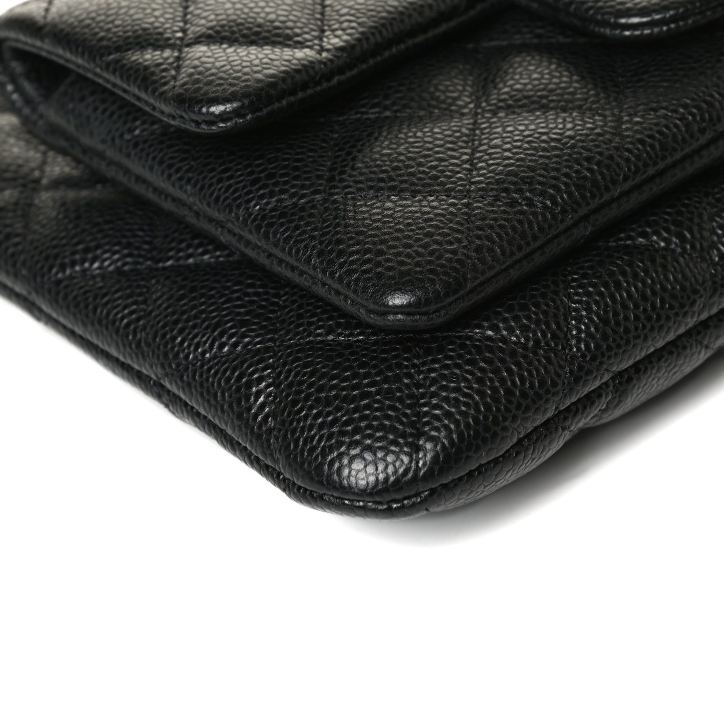 Caviar Quilted Daily Zip Crossbody Bag Black