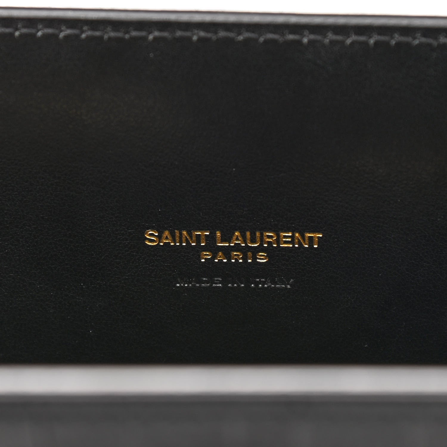 Saint Laurent Calfskin Crocodile Embossed Baby Sac De Jour Black 6 of 9