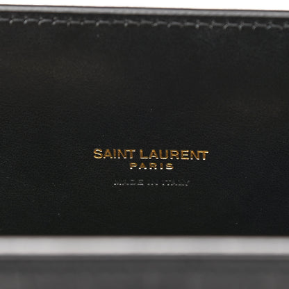 Saint Laurent Calfskin Crocodile Embossed Baby Sac De Jour Black 6 of 9