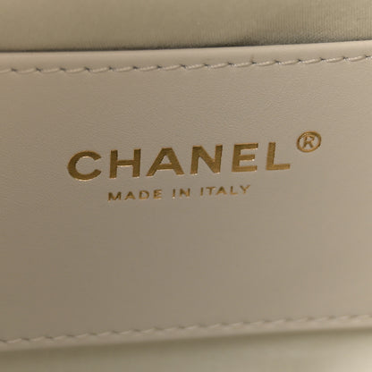 Chanel Caviar Quilted Small Chanel 25 Handbag Light Grey 6 of 10