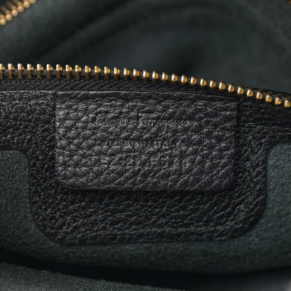 Salvatore Ferragamo Grained Calfskin Ally Hobo Black 10 of 11