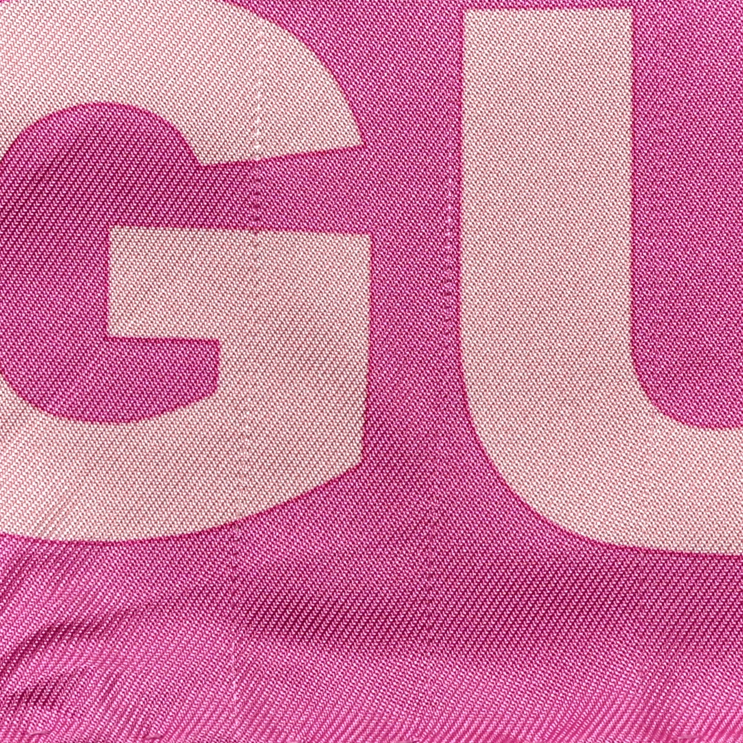 Gucci Silk Twill Viole Square Scarf Roseate Pink 6 of 6