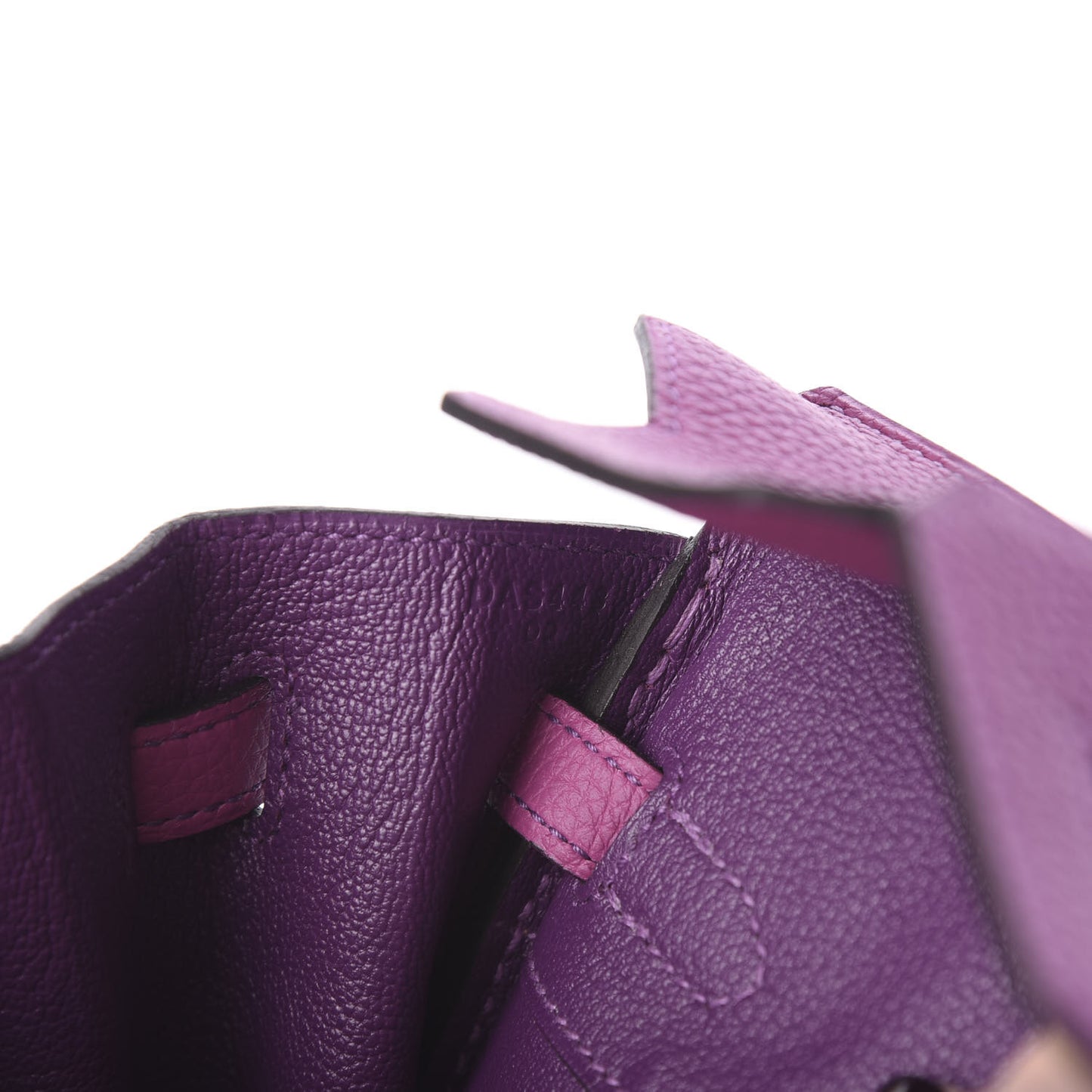 Togo Horseshoe Birkin 25 Rose Pourpre Anemone