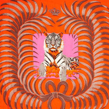 Hermes Cashmere Silk Tigre Royal Shawl 140 1 of 5