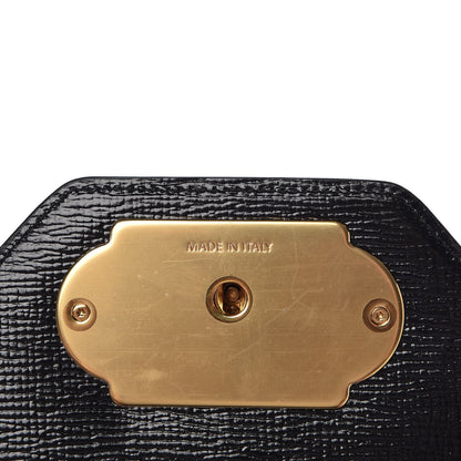 Dolce & Gabbana Vitello Flower Printed Welcome Satchel Black 8 of 9