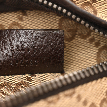 Gucci GG Monogram Web Double Pocket Belt Bag Dark Brown 7 of 13