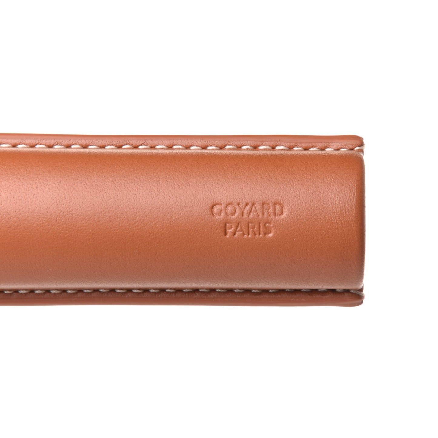 Goyardine Churchill Single Cigar Case Black Gold