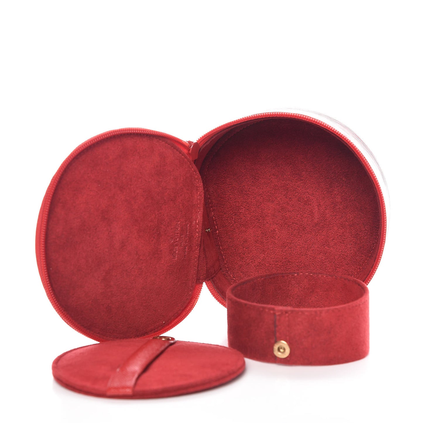 Epi Ecrin Bijoux 12cm Jewelry Box Case Rouge