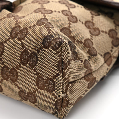 Gucci Monogram Waist Pouch Bag Dark Brown 10 of 16