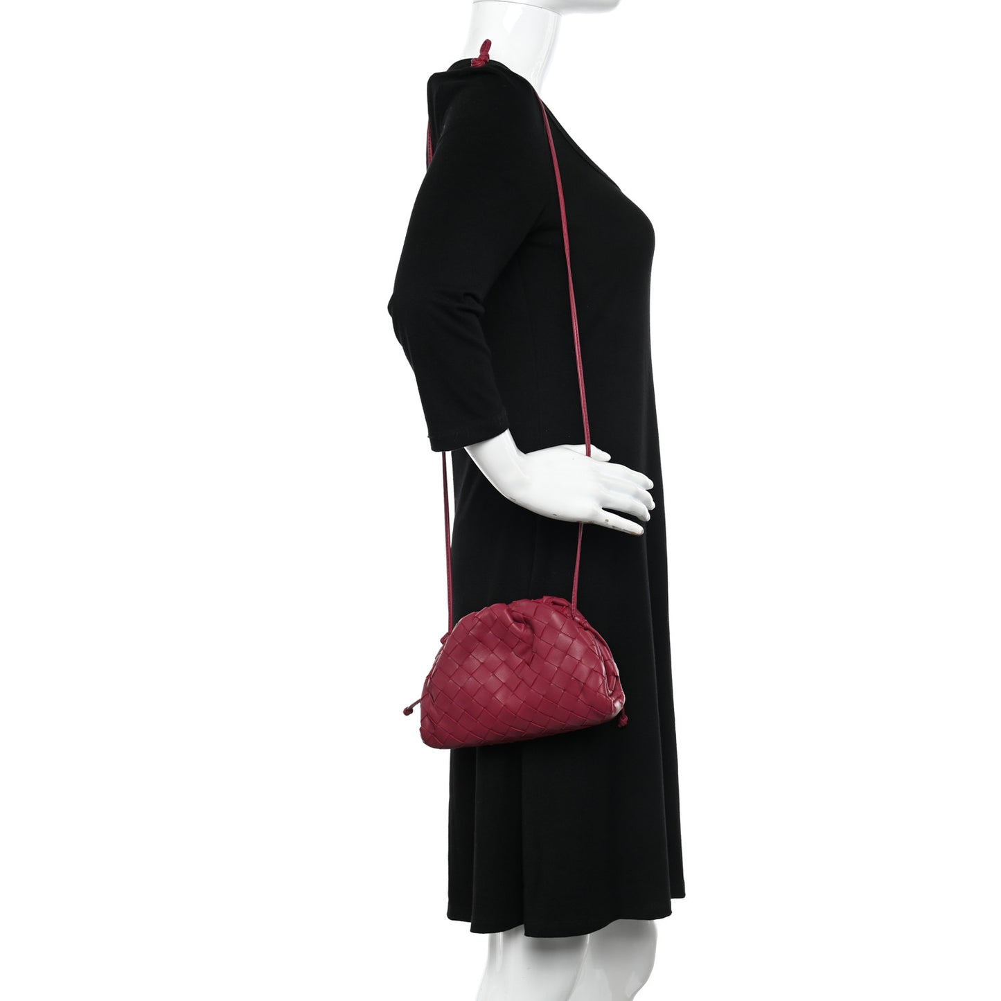 Nappa Intrecciato The Mini Pouch Amaranto