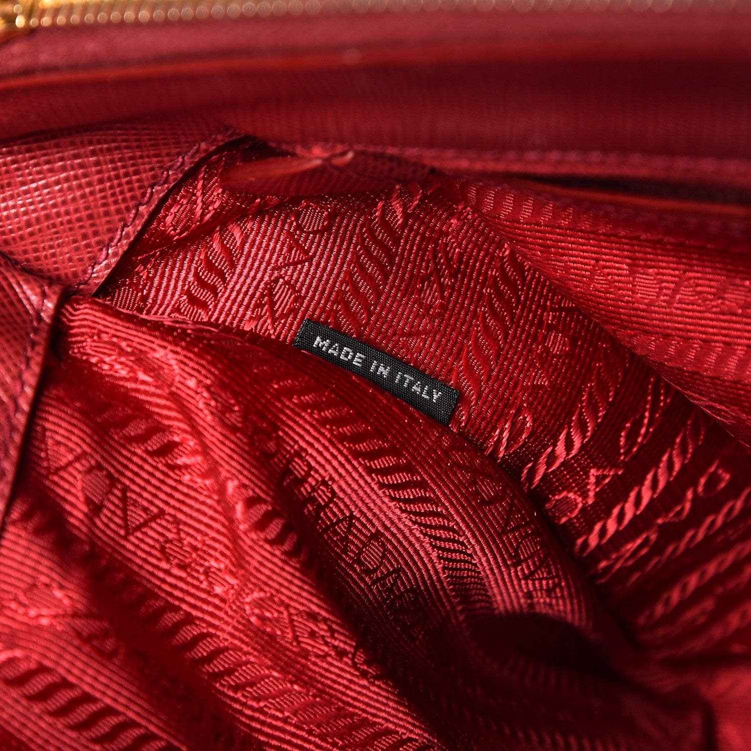 Prada Saffiano Small Galleria Double Zip Tote Fuoco 8 of 13