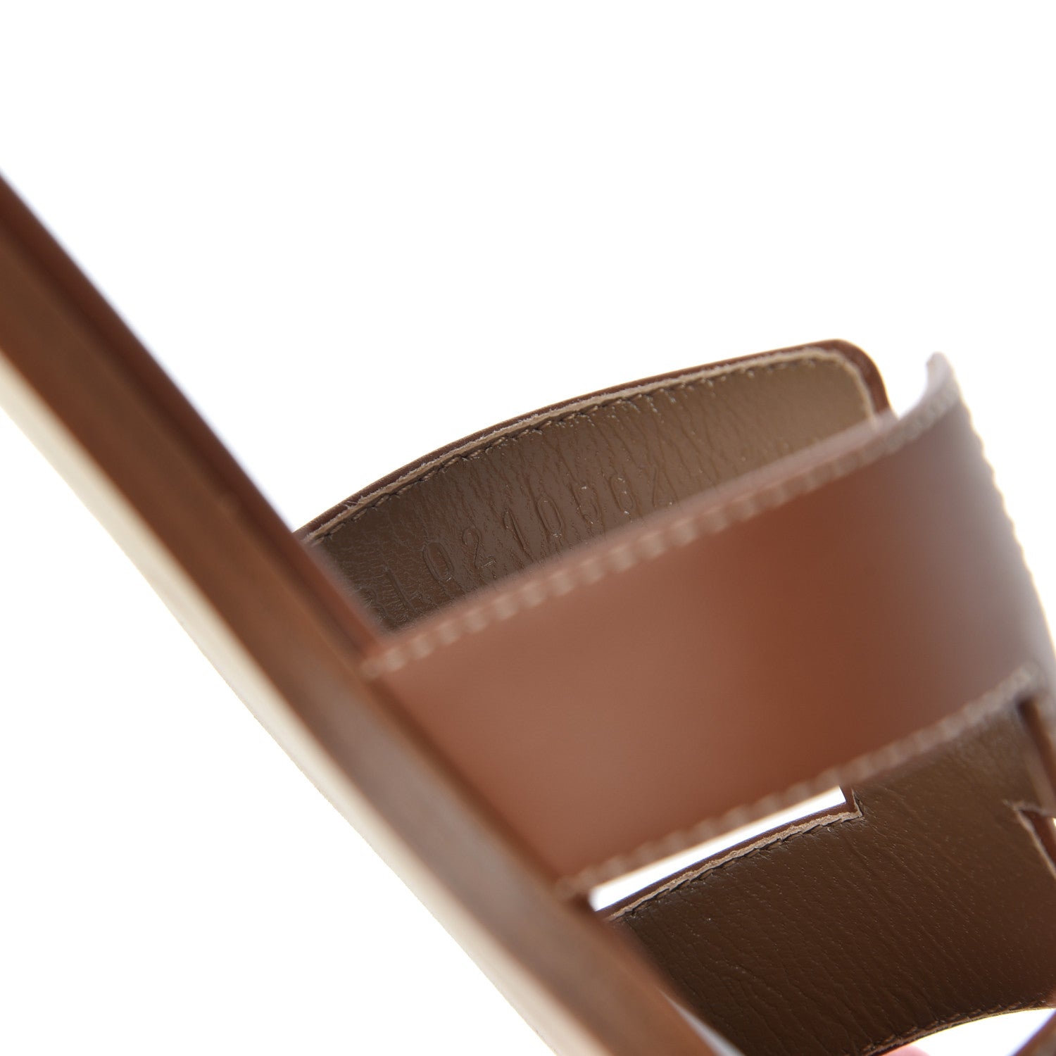 Hermes Box Calfskin Oran Sandals 37 Gold 8 of 9