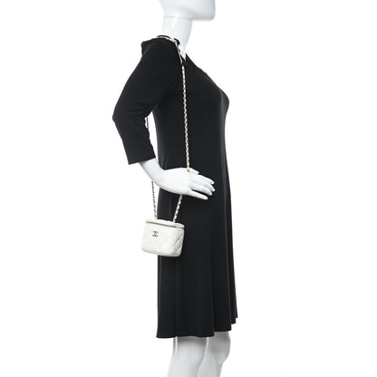 Chanel Lambskin Quilted My Chanel Lady Vanity Case With Chain White 2 of 11