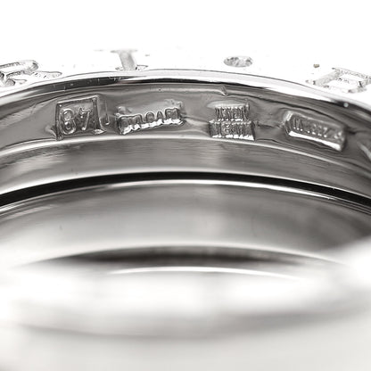 Bulgari 18K White Gold B.Zero1 Four-Band Ring 48 4.25 5 of 6
