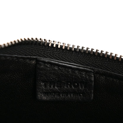 The Row Smooth Calfskin Half Moon Shoulder Bag Black 6 of 11
