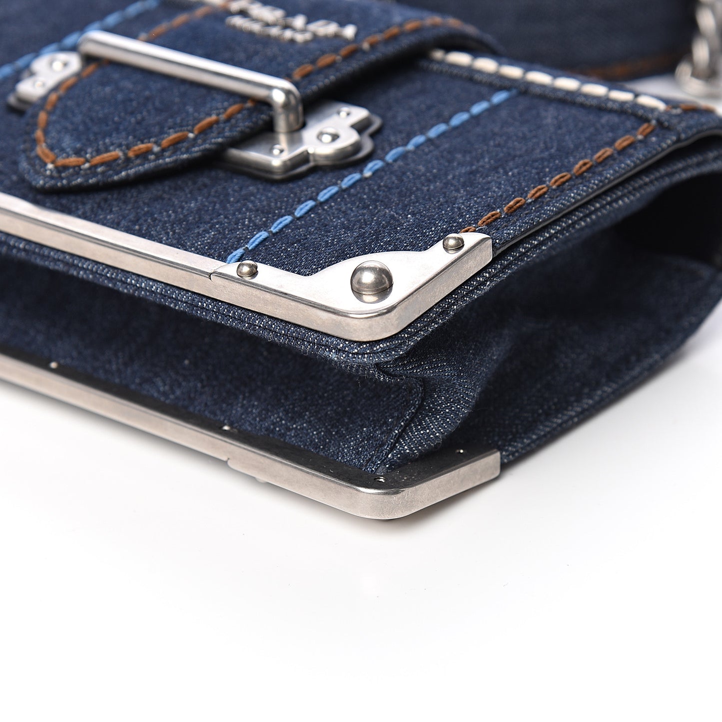 Denim Small Cahier Bag Blue